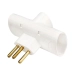 ADAPTADOR PARA TOMADA T FORLUX TRI BRANCO REF. 0015