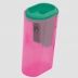 APONTADOR 1 FURO PLASTICO TRIS SU105 REF. 617763 COR ROSA