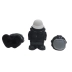 APONTADOR COM DEPOSITO 2 FUROS TRIS + BORRACHA ASTRO REF. 903259 COR PRETO