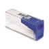 APONTADOR COM DEPOSITO 1 FURO FABER TRANSPARENTE COR AZUL
