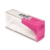 APONTADOR COM DEPOSITO 1 FURO FABER TRANSPARENTE COR ROSA