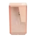 APONTADOR COM DEPOSITO 1 FURO ONDA RETANGULAR CORES PASTEL COR LARANJA