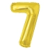 BALAO METALIZADO 100CM NUMERO 7 DOURADO MAKE+