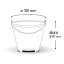 BALDE PLASTICO ARQPLAST C/ALCA 12L PRETO REF. BC12
