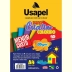 BLOCO A4 CRIATIVO 85G USAPEL 45FLS 8 CORES REF. 25061
