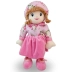 BONECA BRUMAR MALU DE PELUCIA 45 CM REF. 472 MOD. ROSA