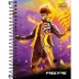 CADERNETA 1/8 CPD ESP FREE FIRE 80FLS CAPA ROXO E AMARELO