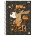CADERNO 1 MATERIA CPD KBOM 96FLS REF. 10151 CAPA FEEL THE MUSIC