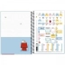 CADERNO 1 MATERIA CPD SNOOPY 80FLS CAPA ROSA