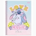 CADERNO 1 MATERIA CPD STITCH 80FLS FORONI REF. 6523 CAPA LOVE