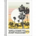 CADERNO 1 MATERIA CPM PEPPER MASCULINO 80FLS CAPA WELCOME TO SURF PARADISE