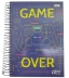 CADERNO 10 MATERIAS CPD CLIFF MASCULINO 160FLS CAPA GAME OVER