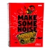 CADERNO 10 MATERIAS CPD CLIFF MASCULINO 160FLS CAPA MAKE SOME NOISE