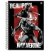 CADERNO 10 MATERIAS CPD DEADPOOL 160FLS REF. 10289 CAPA MODELO 1