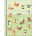 CADERNO 10 MATERIAS CPD HUG ME CAPA VERDE BICHINHOS