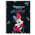 CADERNO 10 MATERIAS CPD MINNIE 160FLS CAPA HAPPINESS COMES FROM INSIDE