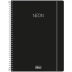 CADERNO 10 MATERIAS CPD NEON PRETO