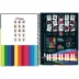 CADERNO 10 MATERIAS CPD NOW UNITED 160FLS CAPA LISTRAS COLORIDAS