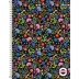 CADERNO 10 MATERIAS CPD PEPPER FEMININO 160FLS CAPA FLORES