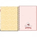 CADERNO 10 MATERIAS CPD POOH REF. 308293 CAPA ROSA C/ FLORES