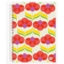 CADERNO 10 MATERIAS CPD KBOM 200FLS REF. 10157 CAPA FLORES VERMELHAS