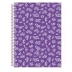 CADERNO 10 MATERIAS CPD LAVENDER 160FLS SD REF. 10241 CAPA ROXO