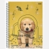 CADERNO 10 MATERIAS CPD MY PETS 160FLS REF. 10189 CAPA CAOZINHO ASTRONAUTA