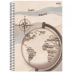 CADERNO 10 MATERIAS CPD WIND 160FLS SD REF. 10569 CAPA GLOBO TERRESTRE