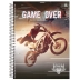 CADERNO 15 MATERIAS CPD MOTOS 240FLS REF. 10169 CAPA GAME OVER