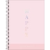 CADERNO 16 MATERIAS CPD HAPPY 256FLS CAPA CHOOSE EMPATHY ROSA