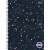 CADERNO 16 MATERIAS CPD PEPPER FEMININO 256FLS CAPA CONSTELAÇÕES