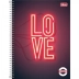 CADERNO 16 MATERIAS CPD PEPPER FEMININO 256FLS CAPA LOVE