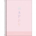 CADERNO 20 MATERIAS CPD HAPPY 320FLS CAPA CHOOSE EMPATHY ROSA