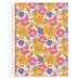 CADERNO 20 MATERIAS CPD KBOM 400FLS REF. 10160 CAPA FLORES