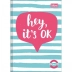 CADERNO BROCHURA PEQUENO CPD 40FLS PEPPER CAPA HEY, ITS OK