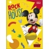 CADERNO BROCHURA PEQUENO CPD 48FLS MICKEY CAPA ROCK THE HOUSE AMARELO