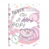 CADERNO BROCHURA PEQUENO CPD 80FLS ALICE REF. 10508 CAPA NEVER GIVE UP HOPE