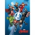 CADERNO BROCHURA PEQUENO CPD 80FLS AVENGERS CAPA AZUL