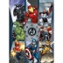 CADERNO BROCHURA PEQUENO CPD 80FLS AVENGERS CAPA CINZA