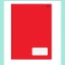 CADERNO BROCHURA PEQUENO CPD 96FLS .COR VERMELHO KBOM REF. 10474