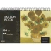 CADERNO DE DESENHO 44FLS CPD SKETCHBOOK THE NATIONAL GALLERY CAPA VAN GOGH GIRASSOL