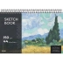 CADERNO DE DESENHO 44FLS CPD SKETCHBOOK THE NATIONAL GALLERY CAPA VAN GOGH  PAISAGEM