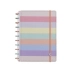 CADERNO INTELIGENTE GRANDE 80FLS ARCO-IRIS PASTEL