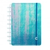 CADERNO INTELIGENTE MEDIO 80FLS AZUL HOLOGRAFICO