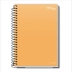 CADERNO PEQUENO ESPIRAL CPD 80FLS ESSENCIALE CAPA AMARELO ESCURO