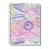 CADERNO PEQUENO ESPIRAL CPD 48FLS UAU FEMININO CAPA SELOS