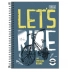 CADERNO PEQUENO ESPIRAL CPD 80FLS PEPPER CAPA LET'S BIKE