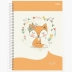 CADERNO PEQUENO ESPIRAL CPD 80FLS SO CUTE REF. 10333 CAPA RAPOSA