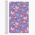 CADERNO PEQUENO ESPIRAL CPM 48FLS MAIS + TILIBRA CAPA BORBOLETAS