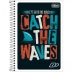 CADERNO PEQUENO ESPIRAL CPM 48FLS MAIS + TILIBRA CAPA CATCH THE WAVES